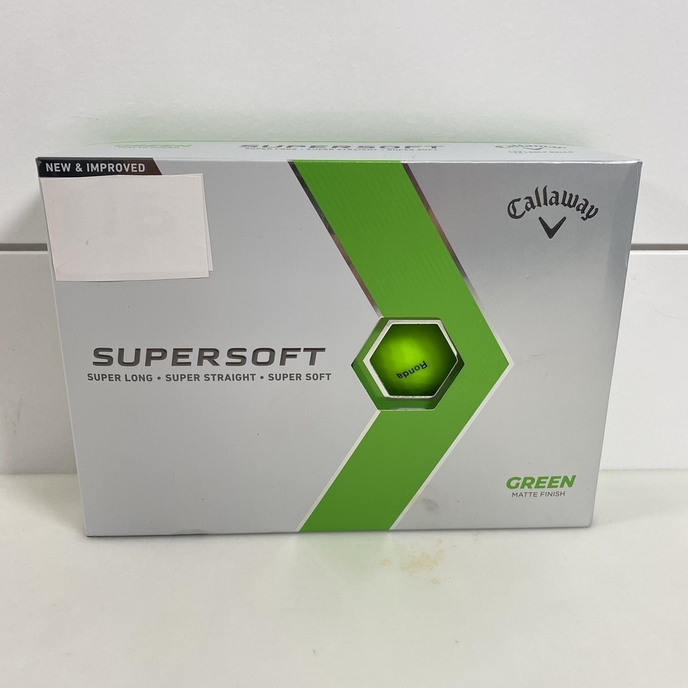 Callaway Supersoft Golf Balls 1 Dozen Pink 9 Green Matte Finish New Improved - Picture 4 of 8